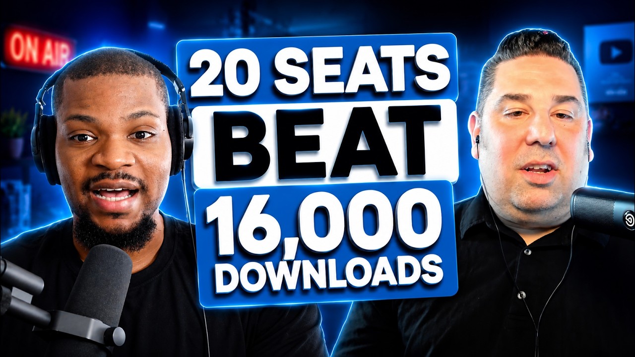 Why 20 People in a Room Beats 16,000 Downloads, The Live Podcast Math Nobody Runs