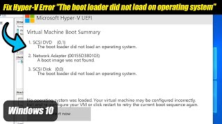 Fix Hyper-V Error 
