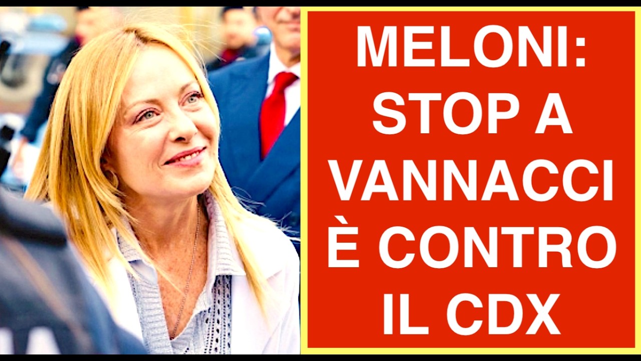 MELONI: NESSUN CONTRATTO. STOP A VANNACCI È CONTRO QUESTO GOVERNO
