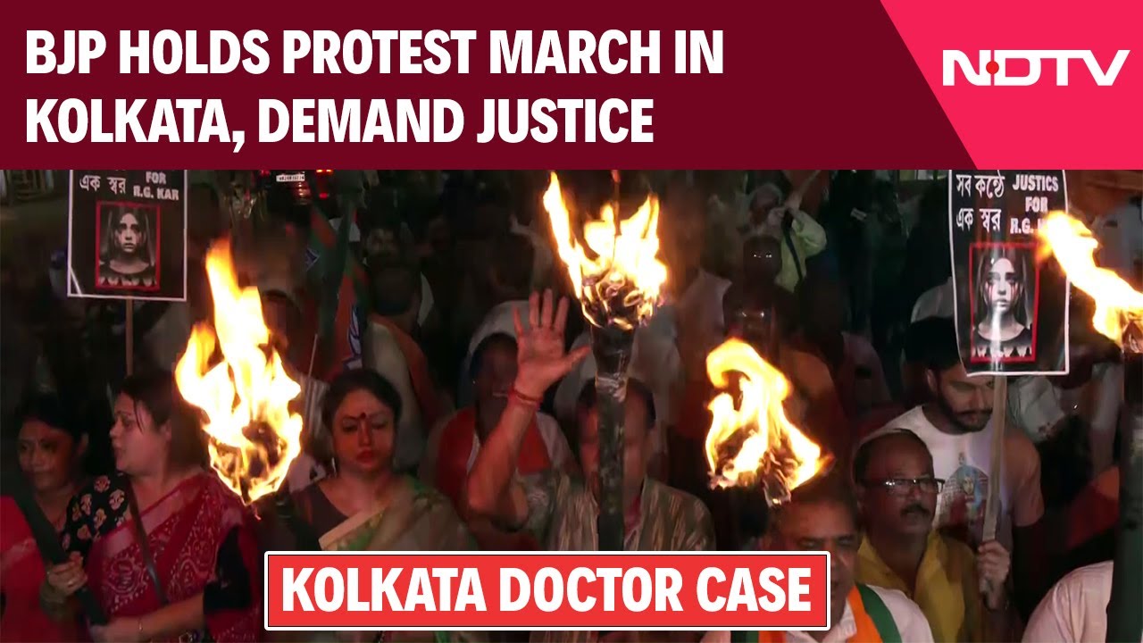 Kolkata Doctor Case | BJP Holds Massive Protest Over Rape-Murder Of Trainee Doctor
