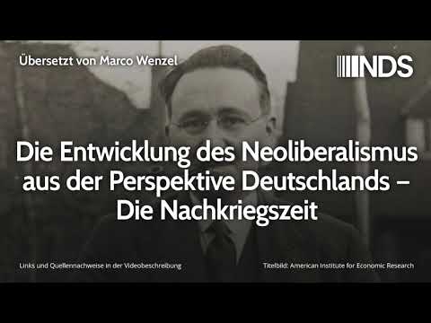 Die Entwicklung des Neoliberalismus aus der Perspektive Deutschlands – Die Nachkriegszeit