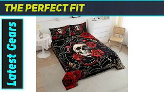 `Castle Fairy Skeleton Rose Comforter: Gothic Dream Bedding!