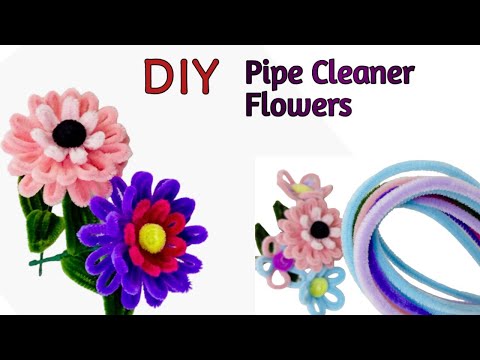 How To Make Easy Flowers From Pipe Cleaners /Pipe Cleaner Flowers/Fatima'z Handmade