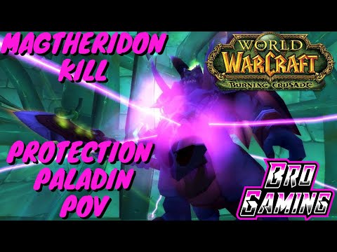World of Warcraft: Burning Crusade Magtheridon Kill. Protection Paladin POV