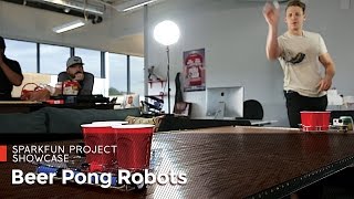 Download the video "Beer Pong Robots from SparkFun!"