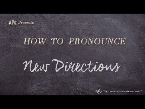 How to Pronounce New Directions (Real Life Examples!)