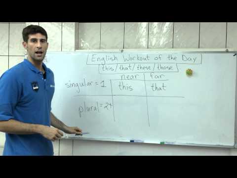 EWOD#9 - this / that / these / those (Demonstrative Pronouns/Adjectives)