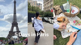 5 Days in Paris🇫🇷 | 4泊5日パリVlog｜ショッピング, アペロ時間, エッフェル塔でピクニック