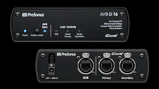 Video thumbnail for PreSonus AVB-D16 AVB-Dante Bridge by fohtv