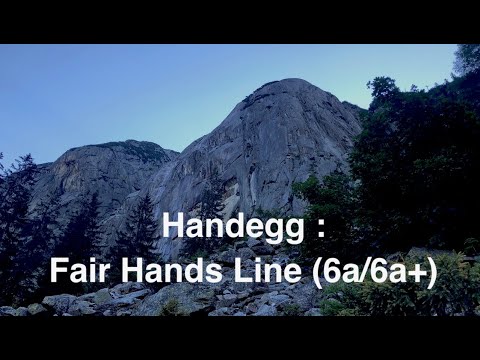 The view from the end of the climb up Handegg : Fair Hands Line (6a/6a+) Trad 350m, Swiss🇨🇭