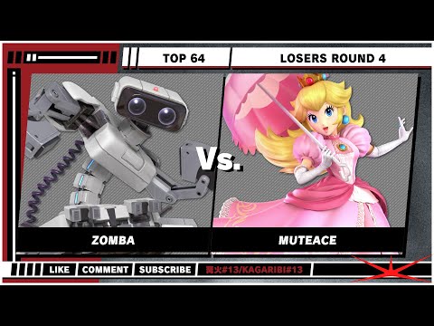 KAGARIBI 13 - Top 64 - Zomba (R.O.B) VS MuteAce (Peach) - Super Smash Bros. Ultimate - SSBU