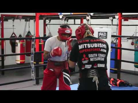 The Mexican Russian Evgeny Gradovich At The Robert Garcia Boxing Academy Getting His Spar On