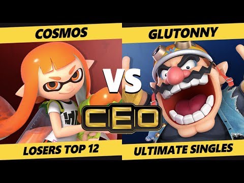 CEO 2019 SSBU - PG | Cosmos (Inkling) Vs SLY | Glutonny (Wario) Smash Ultimate Tournament LR2 Top 12