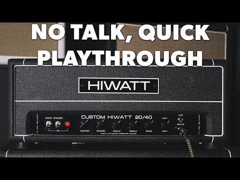 Hiwatt SS20/40 Studio/Stage Head - No Talk Mini Demo