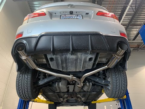 How to install a Megan Racing Axle Back Exhaust on a 2006-2013 Lexus IS350