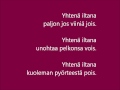 Yhtenä iltana (karaoke, instrumental) 