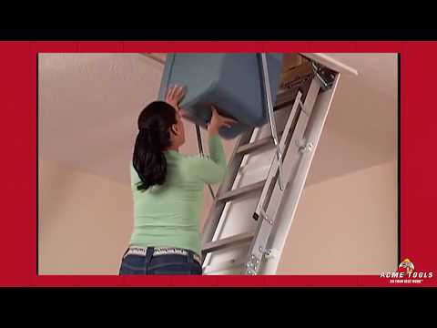 Werner Aluminum Attic Ladder Fit Most Homes