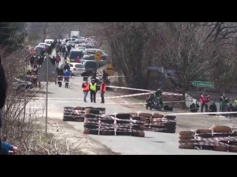 41 Rajd Świdnicki - Witoszów-Złoty Las - dohamowania przed szykaną w Modliszowie