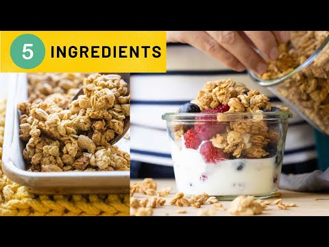 Easy Peanut Butter Granola | Only 5 ingredients