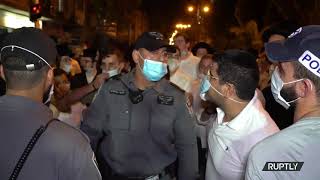 רחובות עולים באש במחאה חרדית נגד מגבלות הקורונה בבני ברק