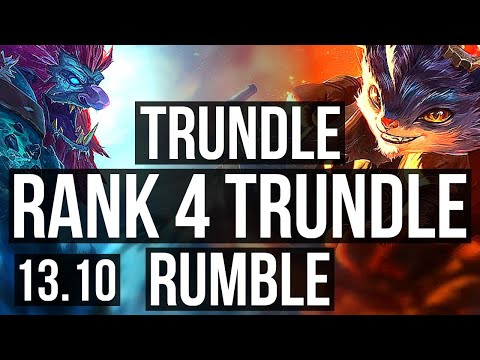TRUNDLE vs RUMBLE (TOP) | Rank 4 Trundle, 5/1/2 | TR Grandmaster | 13.10
