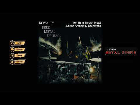 194 Bpm Thrash Metal Free Drum Track #metaldrums #freedrumtrack #metaldrumtracks