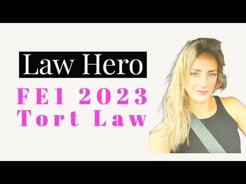 FE1 TORT LAW 2023