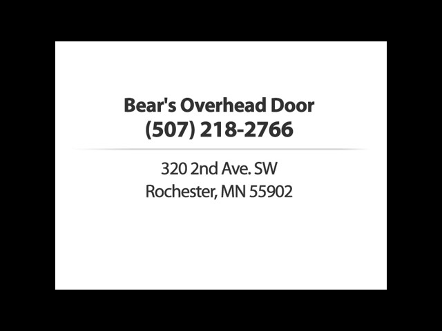 Bear's Overhead Door - Rochester, MN