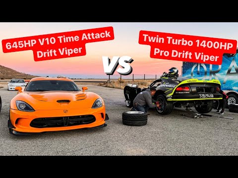 1400 HP TWIN TURBO Pro DRIFT VIPER VS TIME ATTACK V10 …
