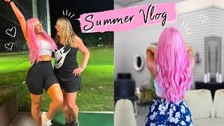 MY MOM & I GOLF LIKE Thurnis Haley ⛳️ | HAIR VLOG 2022 💗