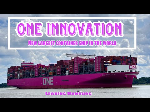 ONE INNOVATION | NEW LARGEST SHIP in  the WORLD  leaving Hamburg | #trending #viral #video #share
