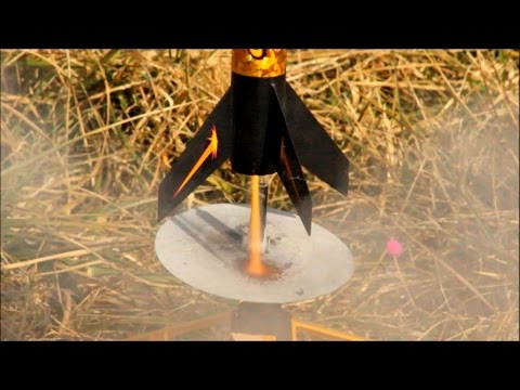 Up-Close Model Rocket Launch in Slow-Motion (HD)