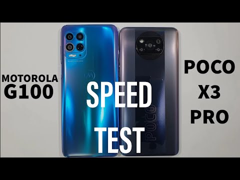 Motorola G100 vs Xiaomi Poco X3 Pro Speed Test