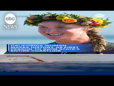 Woman makes history as 1st person to swim entire California coastline