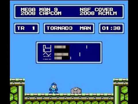 Mega Man 9 NSF cover - Tornado Man, title