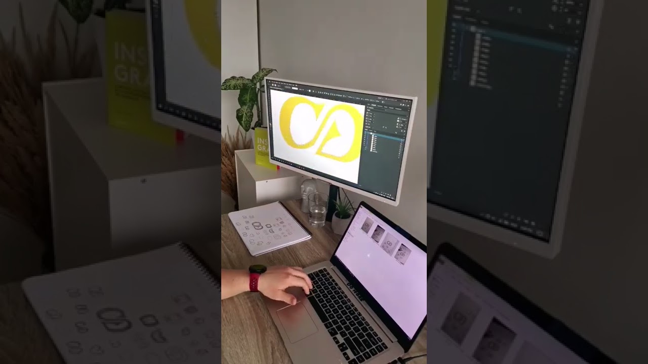 CD monogram time-lapse ⚡ #monogram #logo #logos #designer #logodesign #graphicdesigner