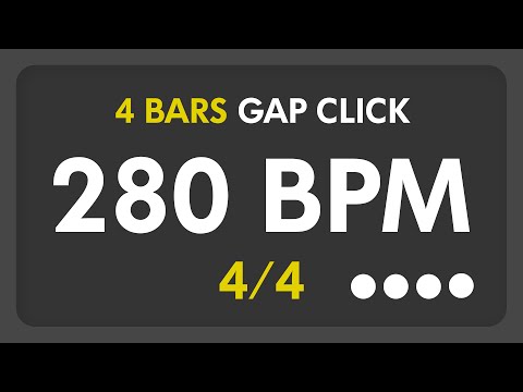 280 BPM - Gap Click - 4 Bars (4/4)