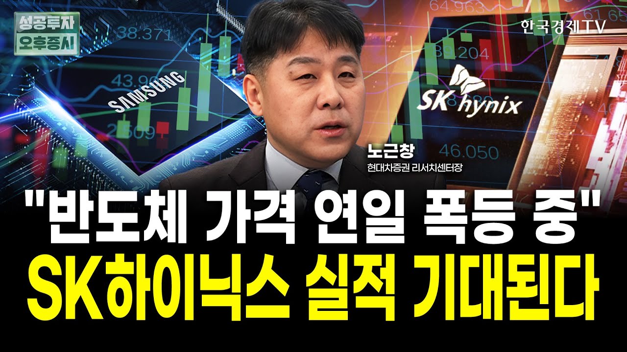 반도체 없어서 못산다, 삼성전자와 하이닉스 실적 걱정 없다 | 노근창 현대차증권 리서치센터장