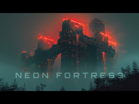 Neon Fortress: Relaxing Dark Space Ambient Music