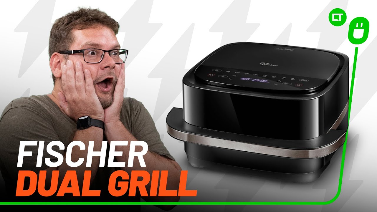 Miniatura da avaliação em vídeo de Fritadeira Fischer Air Fryer Prime Digital 6L Preto