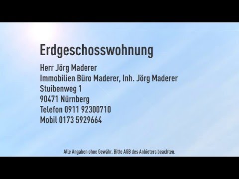 Gemütliche 1 Zimmerwohnung mieten in Nürnberg Gleishammer