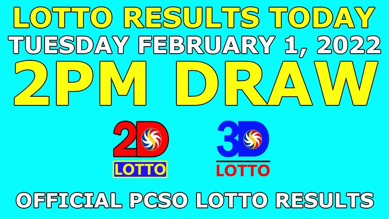 2pm Lotto Result February 1 2022 (Tuesday) PCSO Today