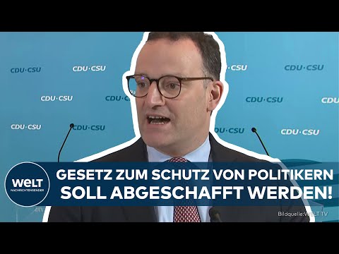 SONDERRECHT FÜR POLITIKER?: CDU-Fraktionschef Spahn will Paragraf 188 aus dem Strafrecht streichen