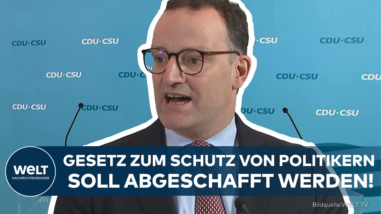 SONDERRECHT FÜR POLITIKER?: CDU-Fraktionschef Spahn will Paragraf 188 aus dem Strafrecht streichen