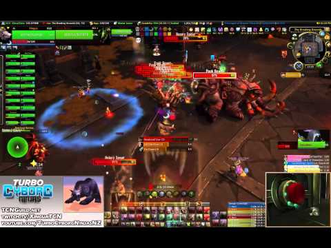 Turbo Cyborg Ninjas - Heroic Blackrock Foundry - Beastlord Darmac (Guardian Druid POV)