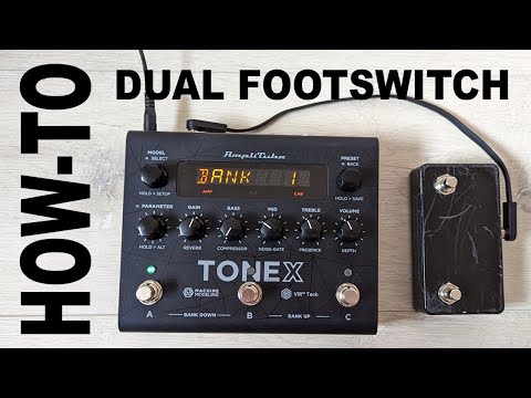 ToneX Pedal - How to connect dual foot switch #tonex