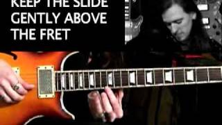 Electric Slide Guitar Lessons -  Geoff Hartwell - Hand Techniques