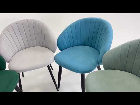Обеденный стул Моне (Зефирно-мятный Т178/ноги белые) в Перми - видео 6