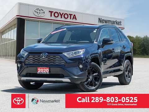 2020 Toyota RAV4 in Blue for sale at Newmarket Toyota in Newmarket, ON