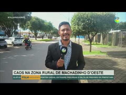 Zona rural de Machadinho enfrenta pontes caídas e estradas precárias!
